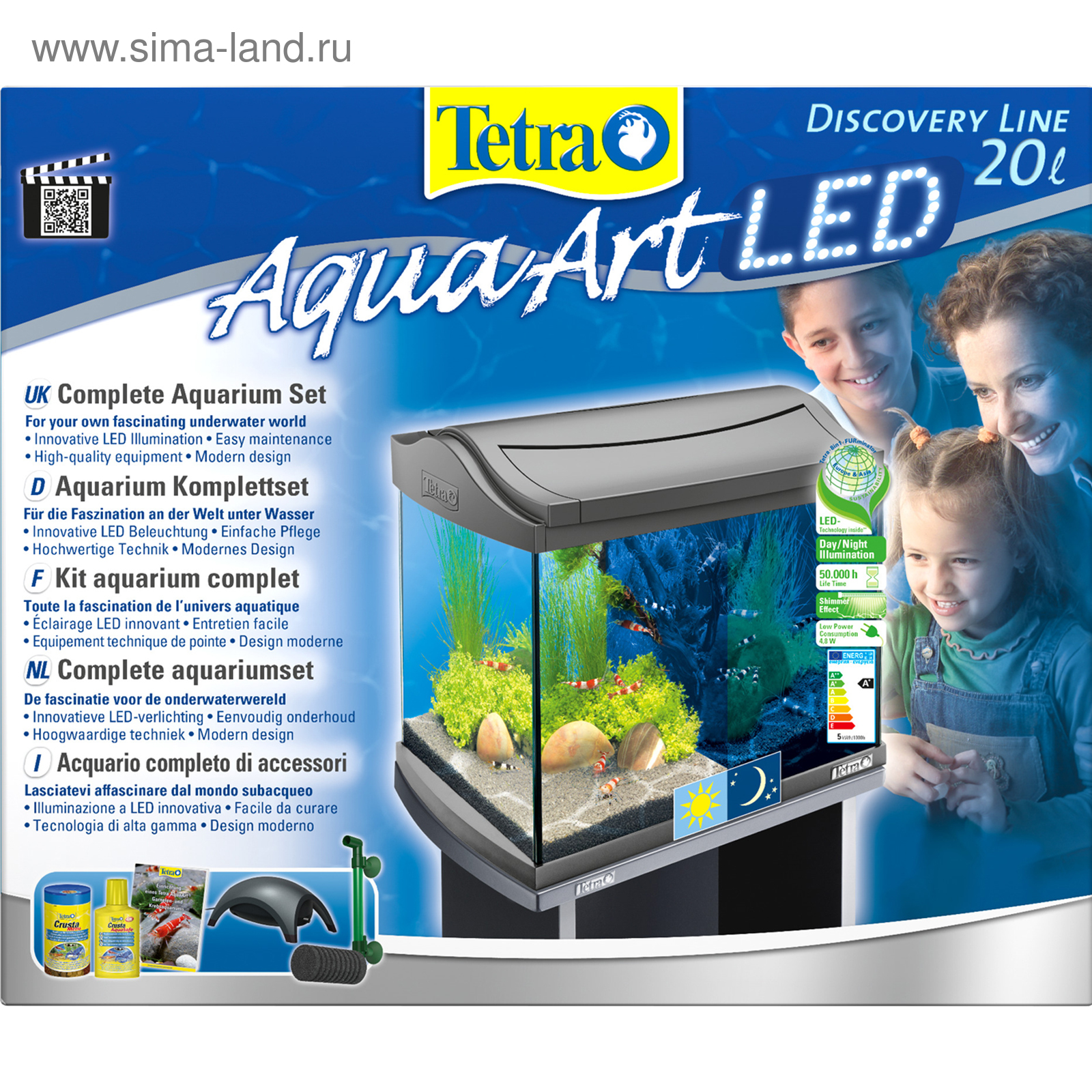 Аквариум Tetra AquaArt LED Shrimp 20л для креветок (2307465) - Купить по  цене от 7 636.00 руб. | Интернет магазин SIMA-LAND.RU