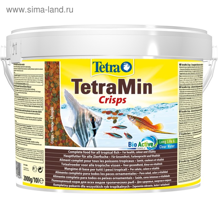 Корм TetraMin Crisps для рыб, чипсы, 10 л. 2 кг - Фото 1