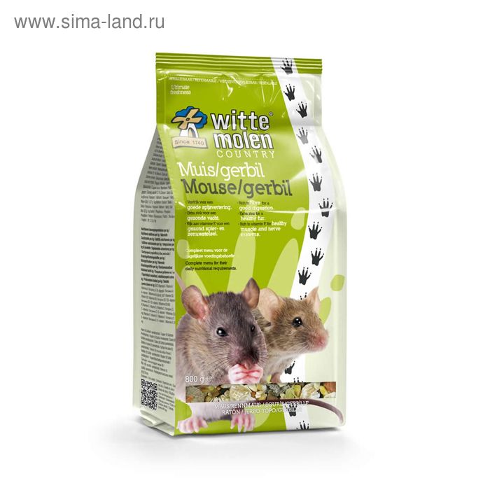 Корм Witte Molen Country Mouse/Gerbil для мышей и песчанок, 800 г. - Фото 1