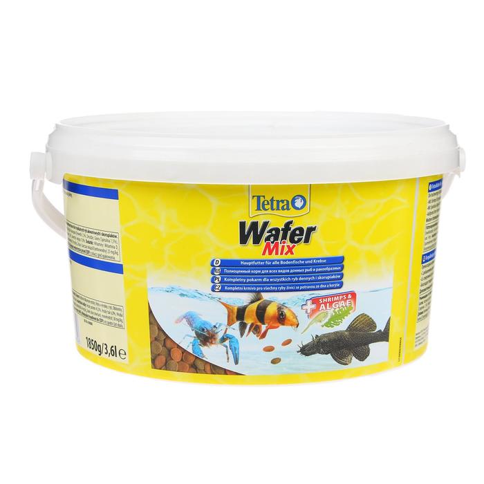 Корм TetraWaferMix для рыб, таблетки, ведро, 3.6 л., 1.85 кг - Фото 1