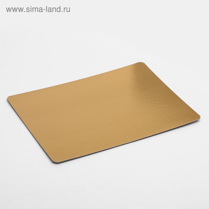 Подложка кондитерская, золото-жемчуг, 30 х 40 см, 1,5 мм - Фото 1