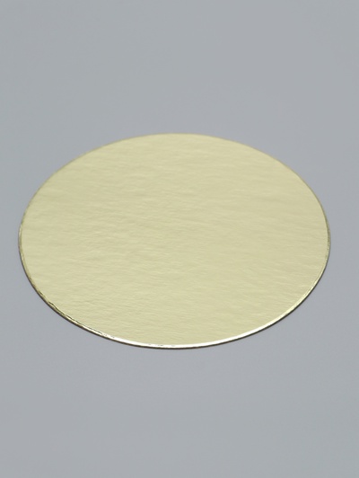 Подложка для торта, 12 см, золото, 0.8 мм