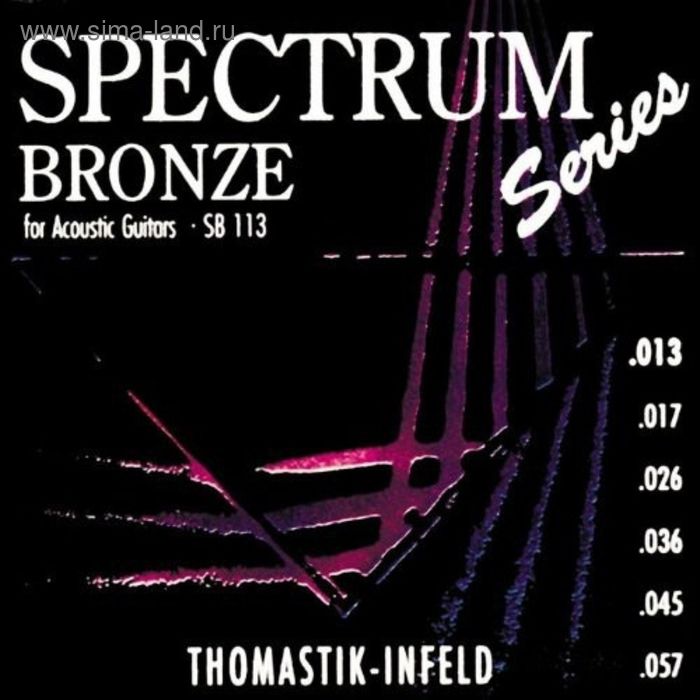 Струны для акустической гитары Thomastik SB113 Spectrum Bronze 013-057 - Фото 1