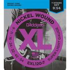 Струны для электрогитары D`Addario EXL120-7 XL NICKEL WOUND Super Light 7-String 9-52 - фото 297874972