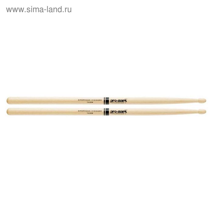 Барабанные палочки ProMark TX5BW 5B, орех гикори, деревянный наконечник - Фото 1