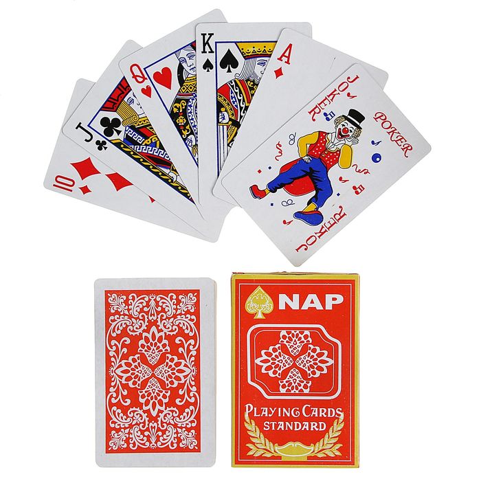 Карты игральные бумажные Nap, 54 шт., 5,5 × 8,5 см
