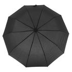 Зонт полуавтомат, R=49см, цвет чёрный - Фото 1