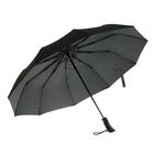 Зонт полуавтомат, R=49см, цвет чёрный - Фото 2