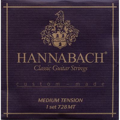 Струны для классической гитары Hannabach 728MT Custom Made Black