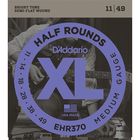 Струны для электрогитары D'Addario EHR370 Half Round, Medium, 11-49 - фото 299630127