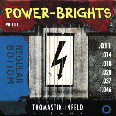 Струны для электрогитары Thomastik PB111 Power-Brights Regular Bottom 11-46