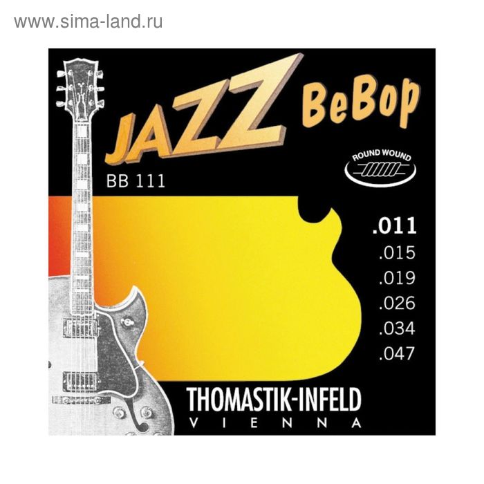 Струны для электрогитары Thomastik BB111 Jazz BeBob, Extra Light, 11-47 - Фото 1