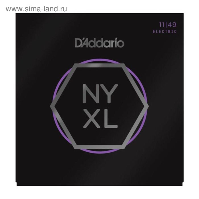Струны для электрогитары D'Addario NYXL1149 NYXL Medium, 11-49, - Фото 1