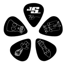 

Медиаторы Planet Waves 1CBK4-10JS Joe Satriani , черные, 10шт, средние,
