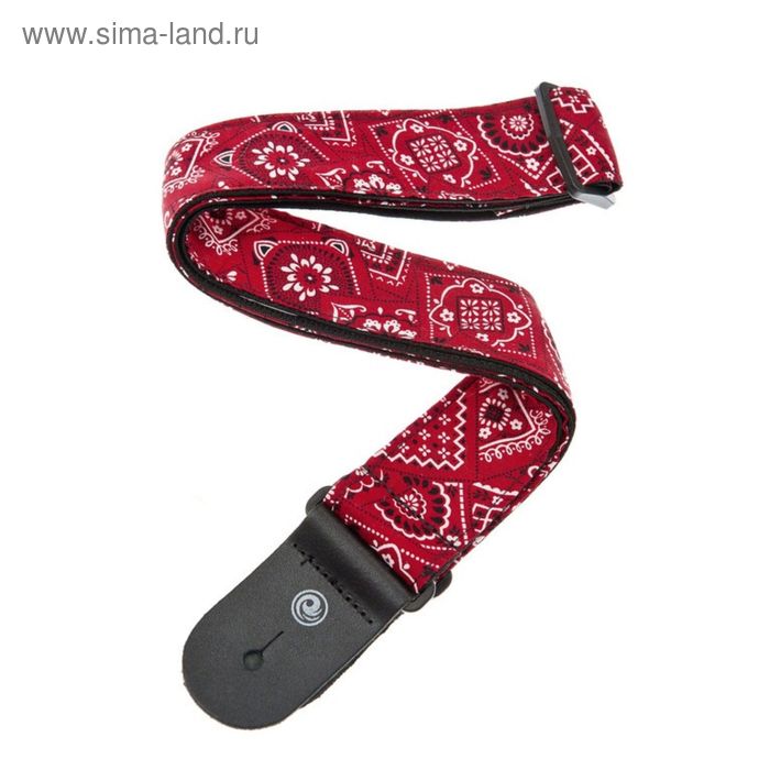 Тканный ремень для гитары Planet Waves 50G02, рисунок «Bandana Red» - Фото 1