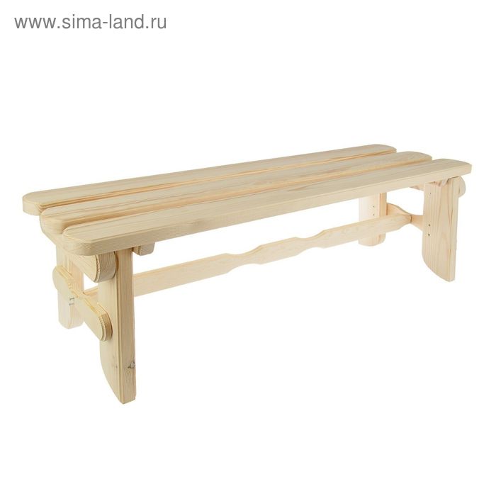 

Лавка деревянная к набору "Разбойник" из сосны 140х35х43 см, нагрузка до 250 кг, для бани