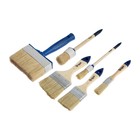 Набор кистей ТУНДРА, плоские 3/4", 2", 3", круглые №2, №8, макловица 30×120 мм, 6 шт. - Фото 3