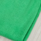 Салфетка из микрофибры 80×70 см, 250 г/м2, цвет зелёный - Фото 3