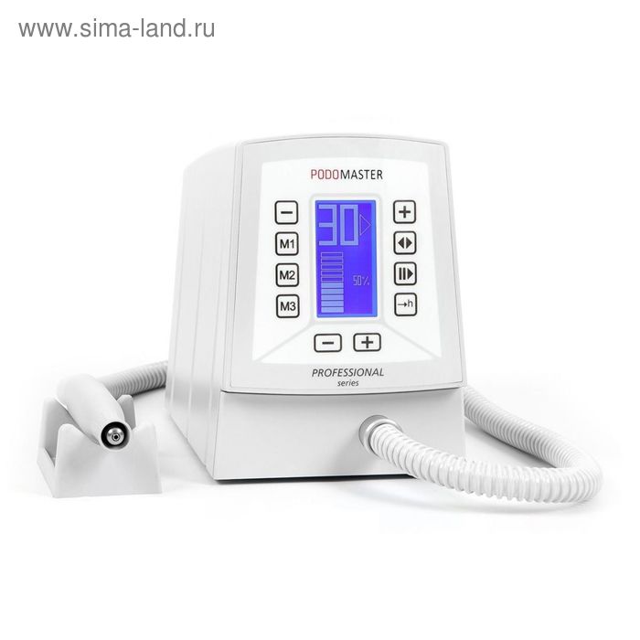 Аппарат для педикюра Podomaster Professional с пылесосом, 30 000 об/мин, 550 Вт, белый - Фото 1