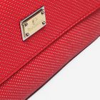 Клатч женский на молнии, 3 отдела, наружный карман, цвет красный - Фото 4