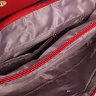 Клатч женский на молнии, 3 отдела, наружный карман, цвет красный - Фото 5