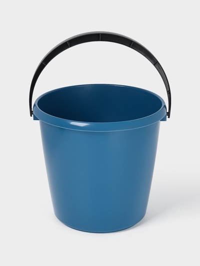 Ведро хозяйственное, 10 л, d=29 см, h=28 см, пластик, МИКС