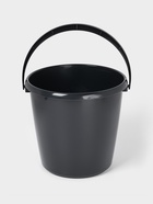 Ведро хозяйственное, 10 л, d=29 см, h=28 см, пластик, чёрное - Фото 1