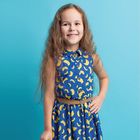 Платье для девочки, рост 134 см, цвет синий ПЛ168 - Фото 1