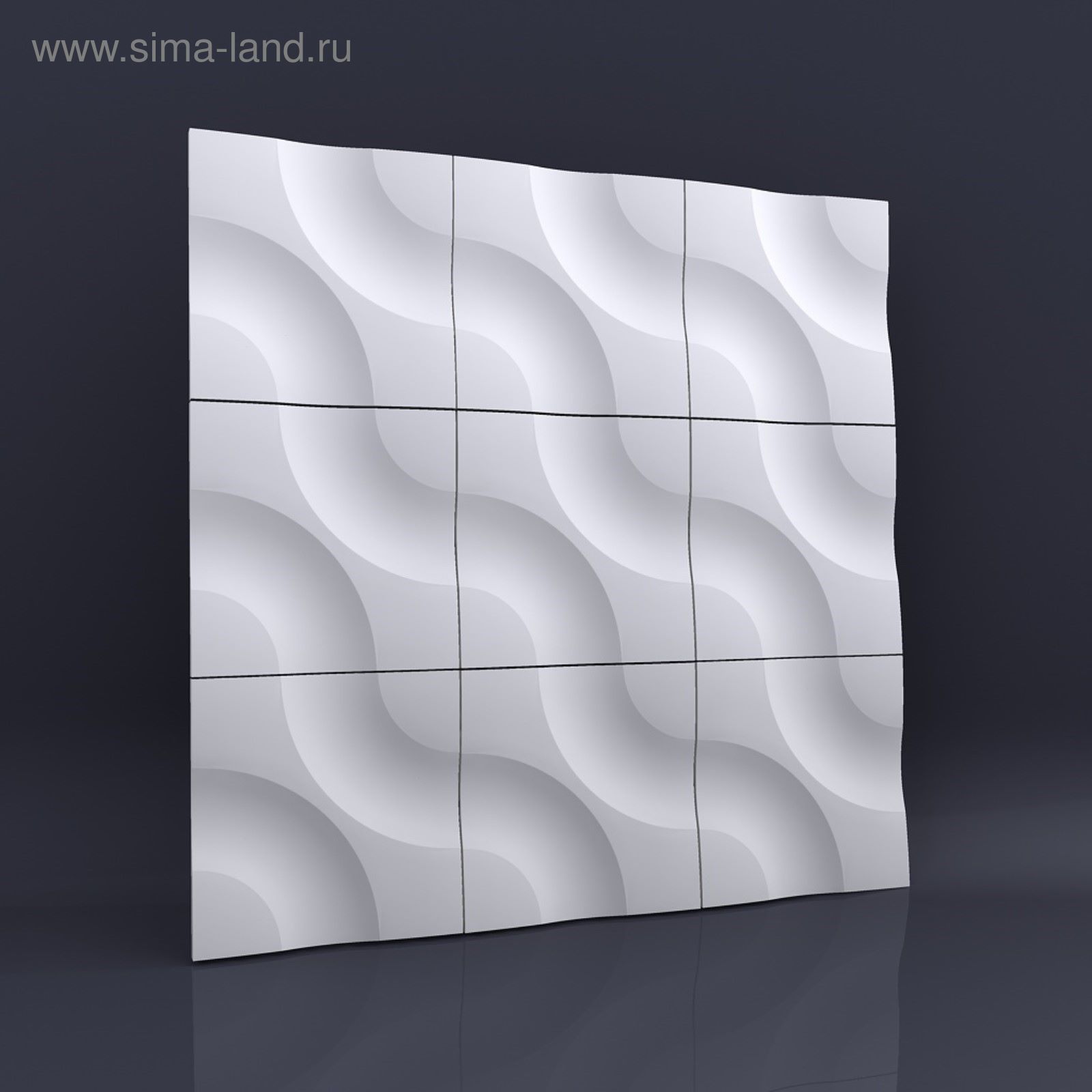 Гипсовая 3D панель "Аливия" 500х500 (2316219) - Купить по цене от 438. ...