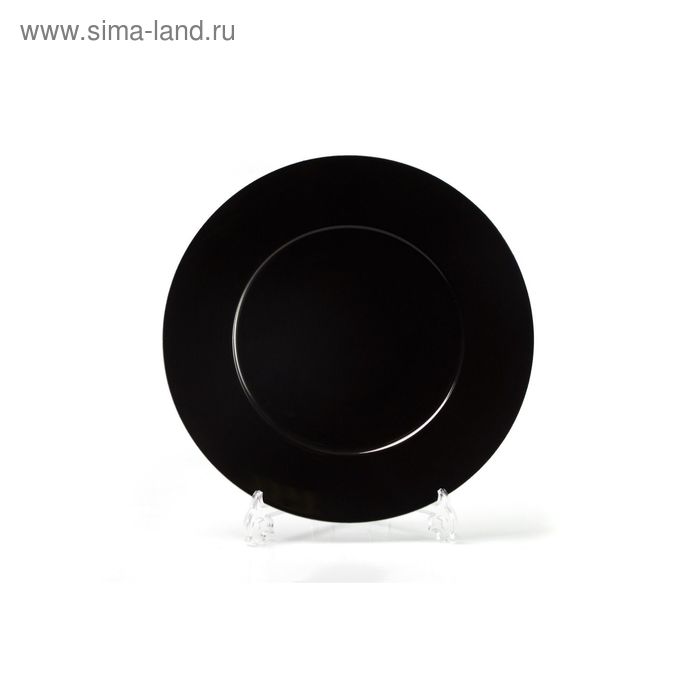 Блюдо круглое, форма Zen, декор: Putoisage noir, 31 см - Фото 1