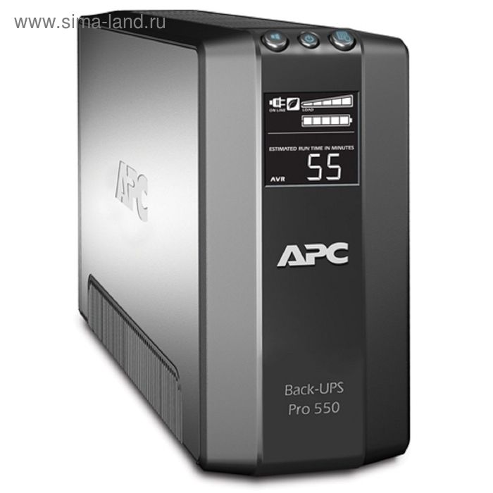 Источник бесперебойного питания APC Back-UPS Pro BR550GI-W3Y, 330 Вт, 550 ВА, черный - Фото 1