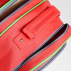Рюкзак школьный, 2 отдела на молниях, 2 наружных кармана, цвет красный/белый - Фото 5