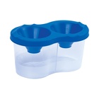 Стакан - непроливайка для рисования двойной Calligrata, 150 мл ×2, с держателем для кистей, МИКС - Фото 5