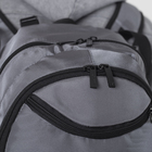 Рюкзак школьный, 2 отдела на молниях, 4 наружных кармана, цвет серый - Фото 3