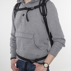 Рюкзак школьный, 2 отдела на молниях, 4 наружных кармана, цвет серый - Фото 4
