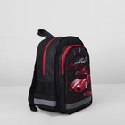 Рюкзак школьный, отдел на молнии, 3 наружных кармана, цвет чёрный - Фото 2