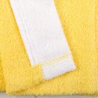 Халат махровый для девочки капюшон + комби/белыйт, цвет желтый, рост 104 - Фото 6