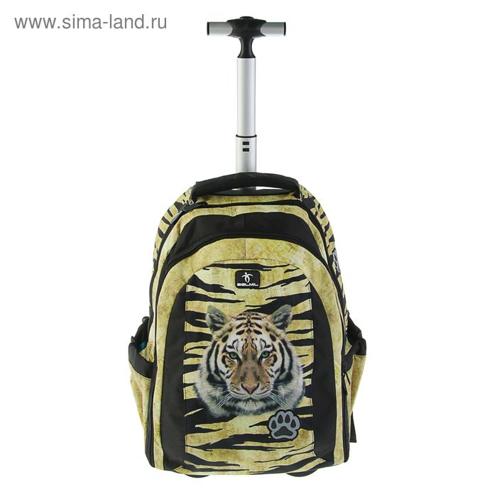 Рюкзак на колесах с эргономичной спинкой Belmil Easy Go, 47 х 33 х 20 см, Lumi Tiger - Фото 1