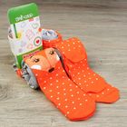 Колготки детские "Лисичка" серый рост 98-104 см, 3-4 лет, 80% хл.,17% п/а, 3% эл. - Фото 1