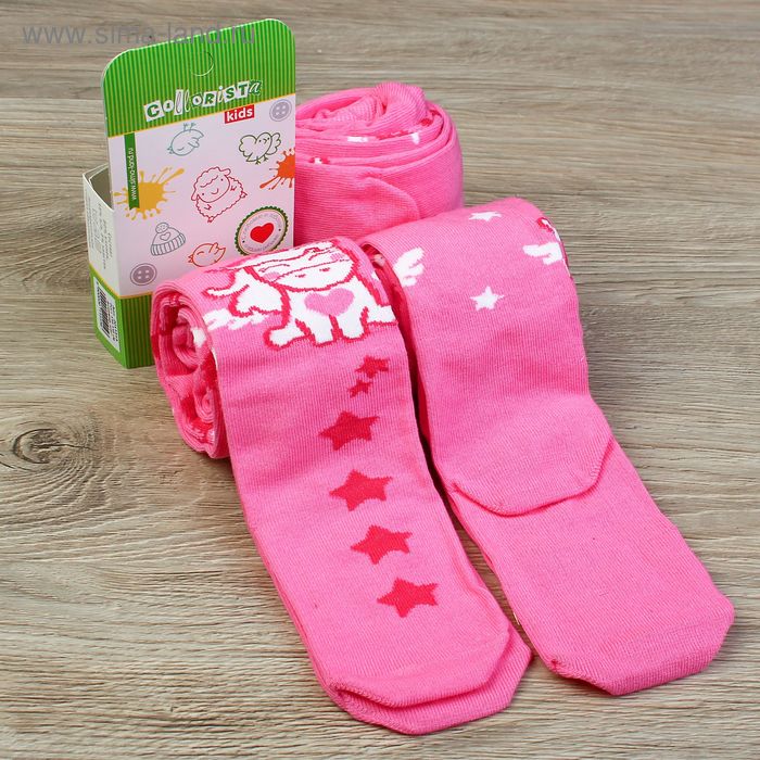 Колготки детские "Единорог" рост 110-116 см, 5-6 лет, 80% хл.,17% п/а, 3% эл - Фото 1