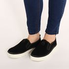 Слипоны женские, размер 38, цвет чёрный (арт. 1688-0) - Фото 2