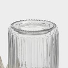 Банка для сыпучих продуктов с керамической крышкой «Сердечко», 300 мл, цвет белый - фото 25468657