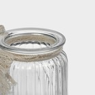Банка для сыпучих «Чайные беседы», 300 мл, 8×14 см, с керамической крышкой, стекло - Фото 6