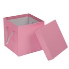 Набор коробок 3 в 1, цвет розовый, 25 х 25 х 20 - 16 х 16 х 16 см - Фото 2