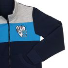 Комплект (куртка, брюки), для мальчика, рост 98 см, цвет синий/серый меланж Н691 - Фото 4