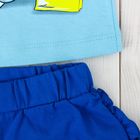 Комплект для девочки (блузка, шорты), рост 98 см, цвет синий/голубой Л621 - Фото 6