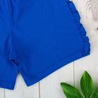 Комплект для девочки (блузка, шорты), рост 98 см, цвет синий/голубой Л621 - Фото 7