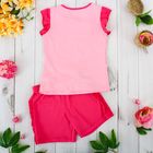Комплект для девочки (блузка, шорты), рост 110 см, цвет коралловый/розовый Л621 - Фото 2