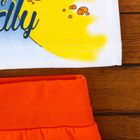 Комплект для мальчиков (майка, шорты), рост 80 см, цвет оранжевый/белый Н454_М - Фото 6