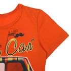 Комплект для мальчиков (джемпер, шорты), рост 98 см, цвет бирюзовый/оранжевый Н641 - Фото 4